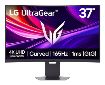Monitor LG 36.5" 37G800A-B.AEUQ, Curvature: 100R, Diagonal (inch): 36.5, Diagonal (cm): 92, Aspect ratio: 16:9, Panel: VA, Resolution: 3840x2160, Refresh Rate: 165Hz, Response time GtG: 1ms, Brightness (max): 400 cd/m², Contrast (static) : 4000:1, Vi