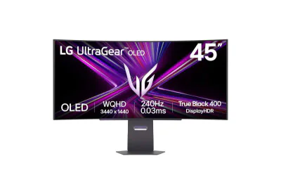Monitor LG 44.5" 45GX900A-B.AEU, Curvature: 800R, Diagonal (inch): 44.5, Diagonal (cm): 113, Aspect ratio: 21:9, Panel: OLED, Resolution: 3440x1440, Refresh Rate: 240Hz, Response time GtG: 0.03ms, Brightness (max): 275 cd/m², Contrast (static) : 1.5M