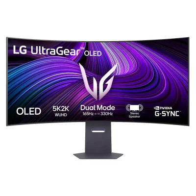 Monitor LG 44.5" 45GX950A-B.AEU, Curvature: 800R, Diagonal (inch): 44.5, Diagonal (cm): 113, Aspect ratio: 21:9, Panel: OLED, Resolution: 5120x2160, Refresh Rate: 165Hz, Response time GtG: 0.03ms, Brightness (max): 275 cd/m², Contrast (static) : 1.5M