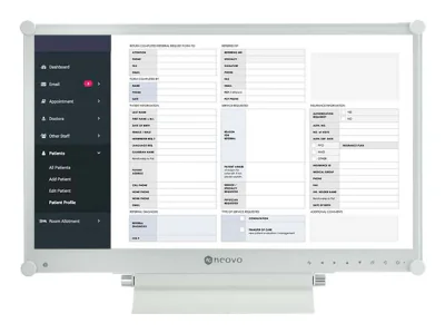 Monitor medical AG NEOVO MX2420A1E0100, 23,8 inch, Full HD 1920 x 1080, VA, 75 Hz, 5 ms, White
