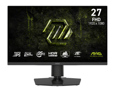 Monitor MSI 27" MAG 272PF X24, Diagonal (inch): 27, Diagonal (cm): 68, Aspect ratio: 16:9, Panel: Fast IPS, Resolution: 1920x1080, Refresh Rate: 240Hz, Response time GtG: 0.5ms, Brightness (max): 300 cd/m², Contrast (static) : 1000:1, Contrast (dynam