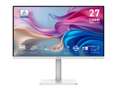 Monitor MSI Modern MD272UPHW, 27 inch, 4K Ultra HD 3840 x 2160, IPS, 60 Hz, 4 ms