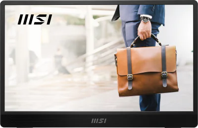 Monitor MSI portabil PRO MP161 E2U, IPS, 15.6 inch, Full HD, 1920 x 1080, Mini-HDMI, 60 Hz, Boxe, 4 ms, Negru "PRO MP161 E2U"
