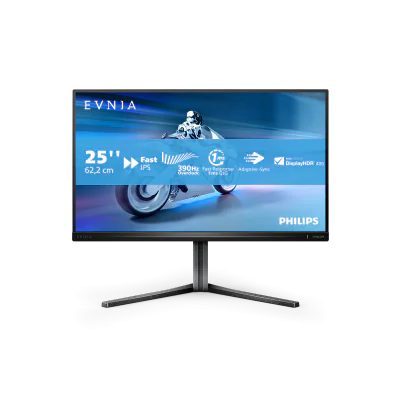 Monitor Philips 24.5" 25M2N5200U/00, Diagonal (inch): 24.5, Diagonal (cm): 62, Aspect ratio: 16:9, Panel: Fast IPS, Resolution: 1920x1080, Refresh Rate: 240Hz/390Hz, Response time GtG: 1ms, Response time MPRT: 0.3ms, Brightness (max): 400 cd/m², Cont