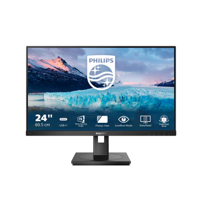 Monitor PHILIPS 243S1/00, 23,8 inch, Full HD 1920 x 1080, IPS, 75 Hz, 4 ms