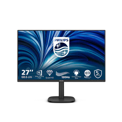 Monitor Philips 27" 27B2N3500J/00, Diagonal (inch): 27, Diagonal (cm): 68, Aspect ratio: 16:9, Panel: IPS, Resolution: 2560X1440, Refresh Rate: 120Hz, Response time GtG: 4ms, Brightness (max): 350 cd/m², Contrast (static) : 1500:1, Contrast (dynamic)