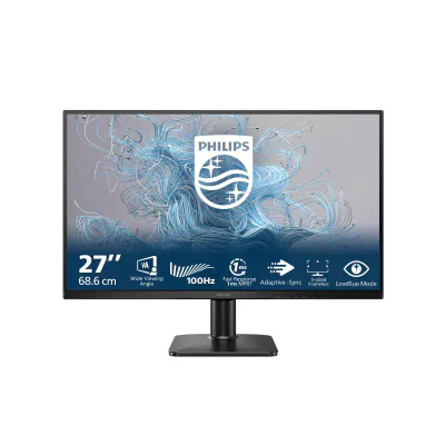 Monitor Philips 27" 27E2N1100L/00, Diagonal (inch): 27, Diagonal (cm): 69, Aspect ratio: 16:9, Panel: VA, Resolution: 1920x1080, Refresh Rate: 100Hz, Response time GtG: 4ms, Response time MPRT: 1ms, Brightness (max): 250 cd/m², Contrast (static) : 40