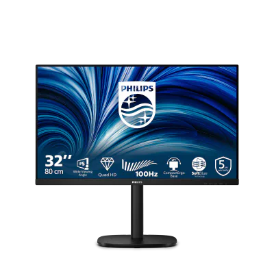 Monitor Philips 31.5" 32B2N3500/00, Diagonal (inch): 31.5, Diagonal (cm): 80, Aspect ratio: 16:9, Panel: IPS, Resolution: 2560x1440, Refresh Rate: 100Hz, Response time GtG: 4ms, Brightness (max): 350 cd/m², Contrast (static) : 1000:1, Contrast (dynam