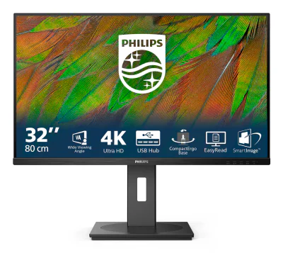 Monitor PHILIPS 32B1N3800/00, 31,5 inch, 4K Ultra HD 3840 x 2160, VA, 60 Hz, 4 ms