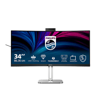 Monitor Philips 34" 34B2U6603CH/00, Curvature: 1500R, Diagonal (inch): 34, Diagonal (cm): 86, Aspect ratio: 21:9, Panel: VA, Resolution: 3440x1440, Refresh Rate: 120Hz, Response time GtG: 4ms, Brightness (max): 500 cd/m², Contrast (static) : 4000:1, 