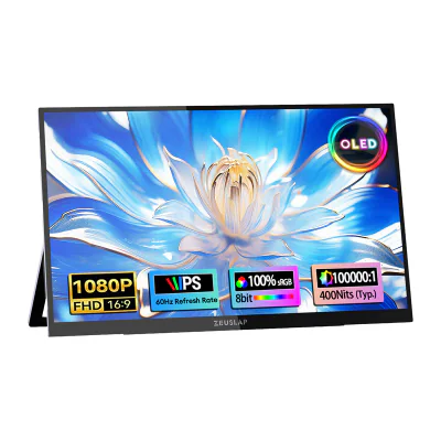 Monitor portabil ZEUSLAP OL133ED cu ecran tactil de 13,3"
