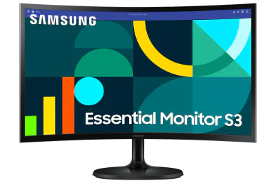 Monitor Samsung 24" LS24D360GAUXEN, Curvature: 1800R, Diagonal (inch): 24, Diagonal (cm): 60.96, Aspect ratio: 16:9, Panel: VA, Resolution: 1920x1080, Refresh Rate: 100Hz, Response time GtG: 4ms, Brightness (max): 250 cd/m², Contrast (static) : 3000: