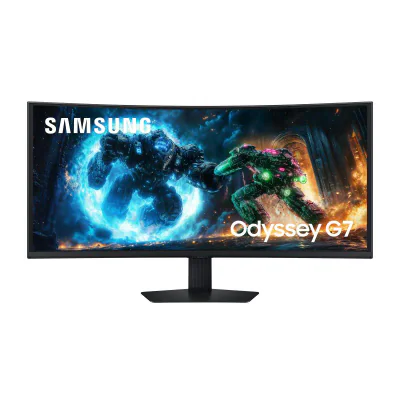 Monitor Samsung 40" LS40FG750EUXEN, Curvature: 1000R, Diagonal (inch): 40, Diagonal (cm): 101, Aspect ratio: 21:9, Panel: VA, Resolution: 5120x2160, Refresh Rate: 180Hz, Response time GtG: 1ms, Brightness (max): 350 cd/m², Contrast (static) : 3000:1,