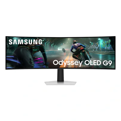Monitor Samsung 49" LS49DG910SUXEN, Curvature: 1800R, Diagonal (inch): 49, Diagonal (cm): 124, Aspect ratio: 32:9, Panel: QD-OLED, Resolution: 5120x1440, Refresh Rate: 144Hz, Response time GtG: 0.03ms, Brightness (max): 250 cd/m², Contrast (static) :