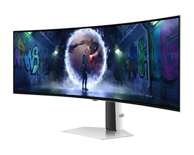 Monitor Samsung 49" LS49DG934SUXEN, Curvature: 1800R, Diagonal (inch): 49, Diagonal (cm): 124, Aspect ratio: 32:9, Panel: QD-OLED, Resolution: 5120x1440, Refresh Rate: 240Hz, Response time GtG: 0.03ms, Brightness (max): 250 cd/m², Contrast (static) :