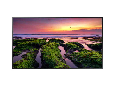 Monitor signage SAMSUNG QB98T, 98", 350nit, 24/7, UHD, mătuire 25%, Tizen 4.0, VXT CMS, stocare 16GB. SmartView+ (4 screens). Conectivitate: WiFi, BT, 1xDVI, 1xDP, 2xHDMI2.0, 2xUSB-A, HDMI Loop out. rama 17.9mm even, dimensiuni 96.5mm. Garantie 3 ani