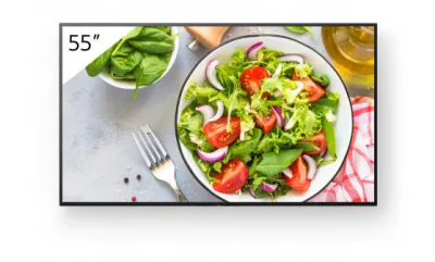 Monitor signage Sony BZ35L, 55", 550nit, 24/7, UHD, panel IPS, D-LED, 8ms, contrast static 1200:1, contrast dinamic 400000:1, mătuire 1%, Android 10, stocare 32GB. Miracast, Chromecast built-in, AirPlay, Apple HomeKit, Google Play Store. Conectivitat