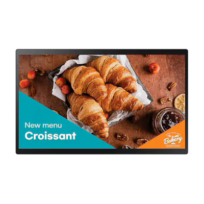 Monitor Touch SAMSUNG QB24C-T, 24", 250nit, 16/7, FHD, 14ms, contrast static 1000:1, mătuire 10%, Tizen 7.0, MagicINFO S6, CPU A72*4, RAM 2.5GB, stocare 8GB. Temperature sensor, auto source switching & recovery, Button Lock, Hot key option, Plug&Play