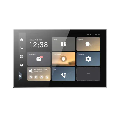 Monitor videointerfon color Hikvision DS-KH9570-WTE1/S, 10.1-inch colorful IPS touch screen, rezolutie: 1920 × , 1 RJ-45 10/100 Mbps, Wi- Fi 6, 2.4 GHz & 5GHz, alimentare: 12 VDC, 2.5 A; IEEE 802.3at, Standard PoE, temperatura de functionare: -10 °C 