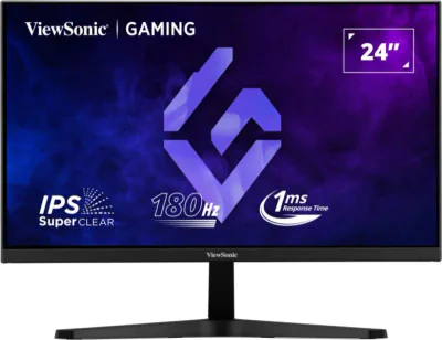 Monitor ViewSonic 23.8" VX24G1-HD, Diagonal (inch): 23.8, Diagonal (cm): 60, Aspect ratio: 16:9, Panel: IPS, Resolution: 1920x1080, Refresh Rate: 180Hz, Response time MPRT: 1ms, Brightness (max): 300 cd/m², Contrast (static) : 1000:1, Contrast (dynam