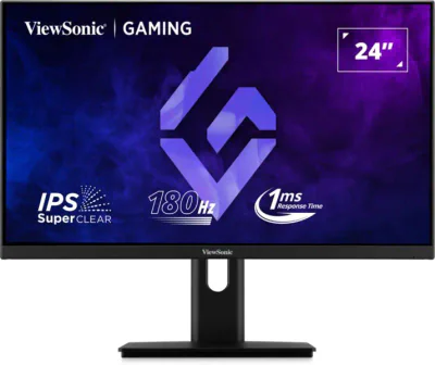 Monitor ViewSonic 23.8" XG24G1, Diagonal (inch): 23.8, Diagonal (cm): 60, Aspect ratio: 16:9, Panel: IPS, Resolution: 1920x1080, Refresh Rate: 180Hz, Response time MPRT: 1ms, Brightness (max): 300 cd/m², Contrast (static) : 1000:1, Contrast (dynamic)
