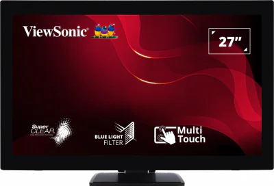 Monitor ViewSonic 27" TD2760, Touch: 10pts, Diagonal (inch): 27, Diagonal (cm): 69, Aspect ratio: 16:9, Panel: VA, Resolution: 1920x1080, Refresh Rate: 60Hz, Response time GtG: 6ms, Brightness (max): 250 cd/㎡, Contrast (static) : 3000:1, Viewing angl