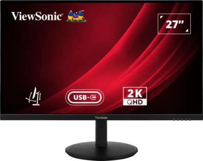 Monitor ViewSonic 27" VG2709-2K-MHDU-2, Diagonal (inch): 27, Diagonal (cm): 68.58, Aspect ratio: 16:9, Panel: IPS, Resolution: 2560x1440, Refresh Rate: 100Hz, Response time GtG: 4ms, Brightness (max): 350 cd/m², Contrast (static) : 1000:1, Contrast (