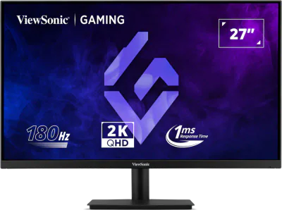 Monitor ViewSonic 27" VX27G1-2K, Diagonal (inch): 27, Diagonal (cm): 69, Aspect ratio: 16:9, Panel: IPS, Resolution: 2560x1440, Refresh Rate: 180Hz, Response time MPRT: 1ms, Brightness (max): 250 cd/m², Contrast (static) : 1000:1, Viewing angle: 178/