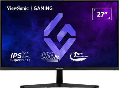 Monitor ViewSonic 27" VX27G1-HD, Diagonal (inch): 27, Diagonal (cm): 69, Aspect ratio: 16:9, Panel: IPS, Resolution: 1920x1080, Refresh Rate: 180Hz, Response time MPRT: 1ms, Brightness (max): 250 cd/m², Contrast (static) : 1000:1, Contrast (dynamic):
