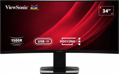 Monitor ViewSonic 34" VG3419C, Curvature: 1500R, Diagonal (inch): 34, Diagonal (cm): 86, Aspect ratio: 21:9, Panel: VA, Resolution: 3440x1440, Refresh Rate: 120Hz, Response time GtG: 3.5ms, Response time MPRT: 0.4ms, Brightness (max): 300 cd/m², Cont