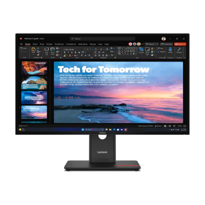 Monitor WLED IPS Lenovo ThinkVision T27QD-40, 27 inch, 2560 x 1440, 120 Hz, 4 ms, 99% sRGB, USB-C, HDMI, DisplayPort, Eclipse Black