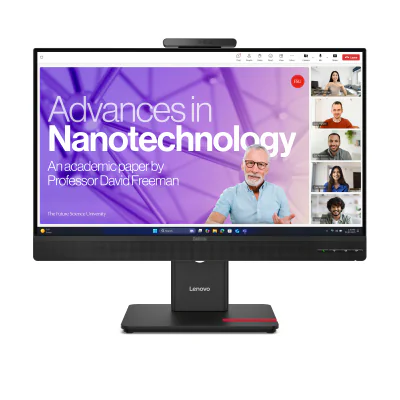Monitor WLED IPS Lenovo ThinkVision T27QD-4v, 27 inch, 2560 x 1440, 120 Hz, 4 ms, 99% sRGB, USB-C, HDMI, DisplayPort, Eclipse Black