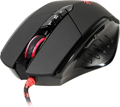MOUSE A4tech, "Bloody V7M", gaming, cu fir, USB, optic, 3200 dpi, butoane/scroll 8/1, iluminare, butoane programabile, negru, "V7M"