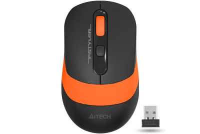 MOUSE A4tech, gaming, wireless, 2.4GHz, optic, 2000 dpi, butoane/scroll 4/1, buton selectare viteza, negru / albastru, "FG10 Blue"