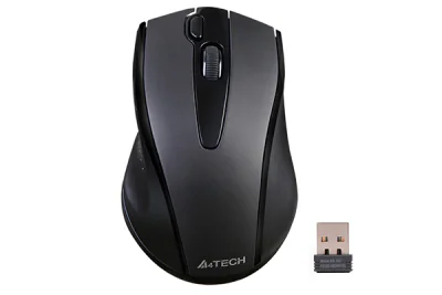 Mouse Wireless A4TECH G9-500FS-BK, 1000 - 1100 dpi, negru