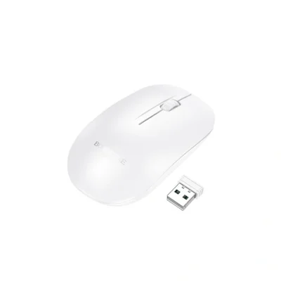 MOUSE Borofone "BG14", PC sau NB wireless 2.4GHz, 1000 CPI, butoane/scroll 3/1, alb,"6941991113383"