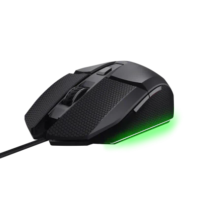 Mouse cu fir Trust GXT 121 Felox+, interfata USB-A, rezoluti 10000 DPI, iluminare, negru