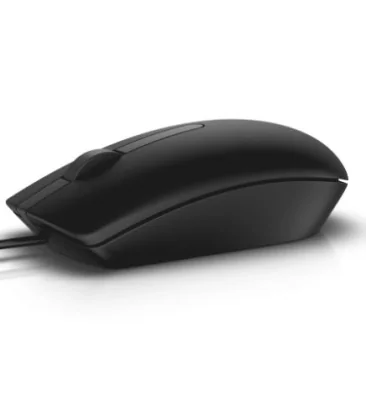 MOUSE DELL, "MS116", PC sau NB, cu fir, USB, optic, 1000 dpi, butoane/scroll 3/1, negru, "570-AAIR-05"