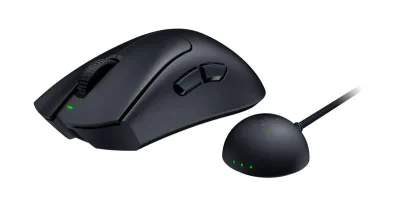 Mouse gaming Razer DeathAdder V4 Pro, rezolutie maxima 45000 DPI, senzor Focus Pro 45K Optical Sensor Gen-2, switch Optical Mouse Switches Gen-4, autonomie pana la 1500 ore, negru