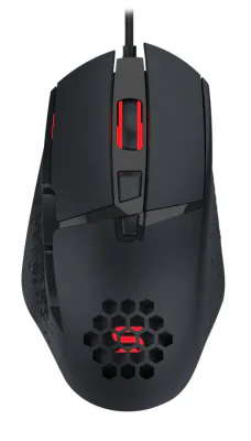 Mouse gaming Serioux Tobis, Senzor Sunplus 192, 1000-6400 DPI, switch HUANO, pana la 20 milioane de click-uri, 8 Butoane, 3 moduri de iluminare RGB, cablu USB 1.5M, plug and play, compatibil cu Windows 2000/XP/9X/VISTA/7/8/10