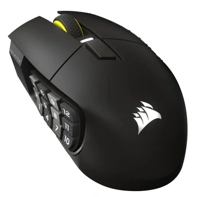 Mouse Gaming Wireless CORSAIR Scimitar Elite Wireless SE, 33000 dpi, Negru