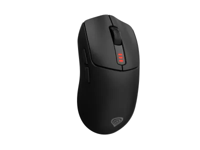 Mouse gaming wireless Gensesis Zircon 500 G2, senzor optic, interfata USB, rezolutie maxima 10000 DPI, numar butoane 6,switch mecanic Huano Purple 90M, maximum frame rate 4 600 FPS, negru