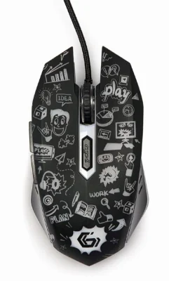 GEMBIRD MUS-6B-GRAFIX-01 6-button optical LED mouse black