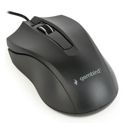 GEMBIRD MUS-3B-01 Gembird optical mouse MUS-3B-01 1000 DPI USB Black 1.35m cable length