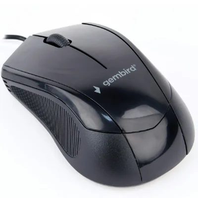 GEMBIRD MUS-3B-02 Gembird optical mouse MUS-3B-02 1000 DPI USB Black 1.35m cable length