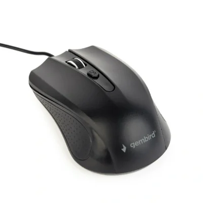 GEMBIRD optical mouse 1200DPI USB Black 1.8m cable length