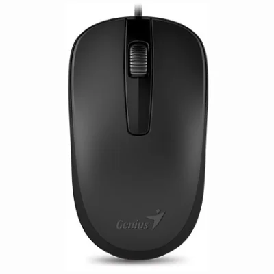 Mouse Genius cu fir, G-31010116107, optic, DX110, 1200dpi, negru, plug and play, USB