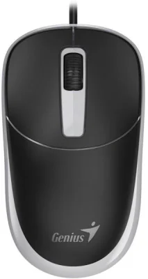 MOUSE Genius "DX-123”, PC sau NB, cu fir, USB-C, optic, butoane/scroll 3/1, gri, "31010033407"