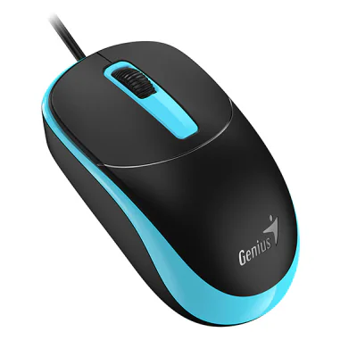 MOUSE Genius "DX-123”, PC sau NB, cu fir, USB, optic, albastru, "31010105100”, "31010033405"