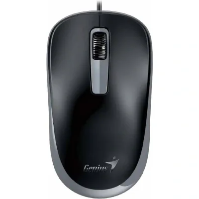 MOUSE Genius "DX-125S”, PC sau NB, cu fir, USB, optic, Silent Click, negru, "31010027401"